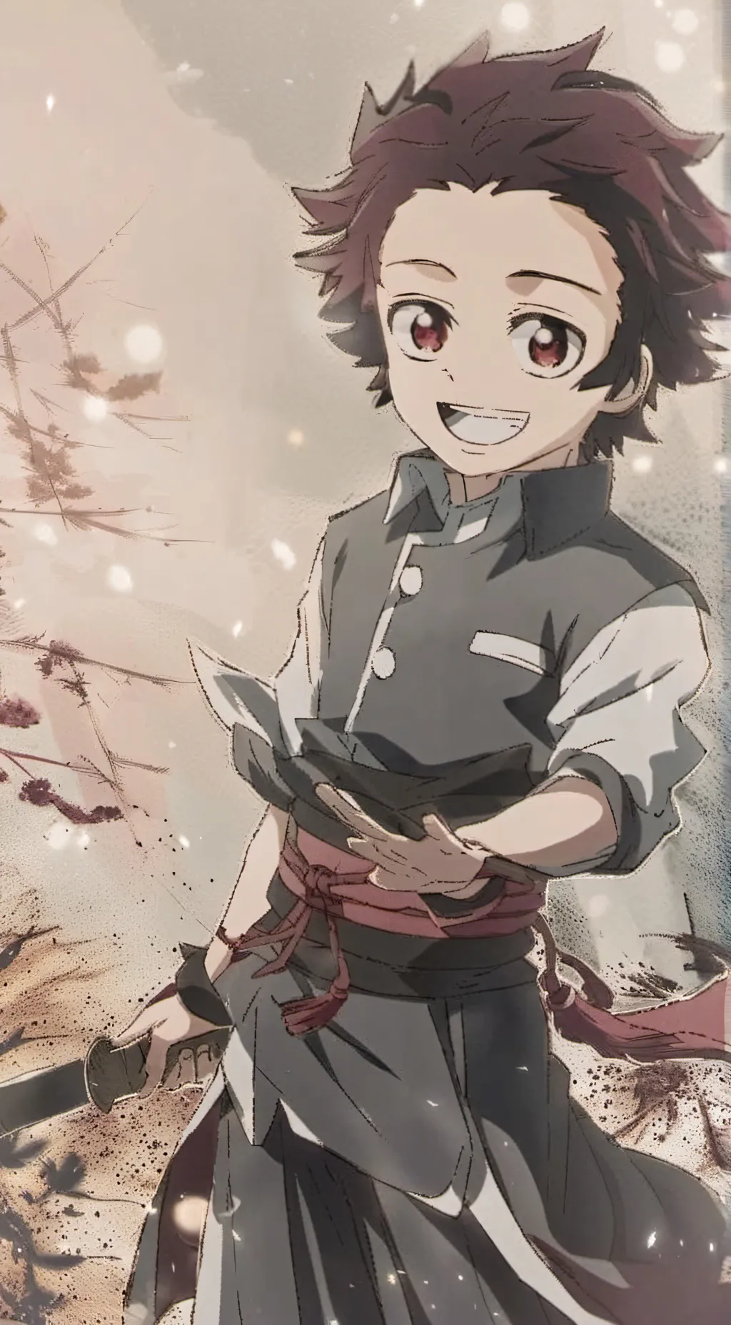 ai character: Tanjiro Kamado!! background