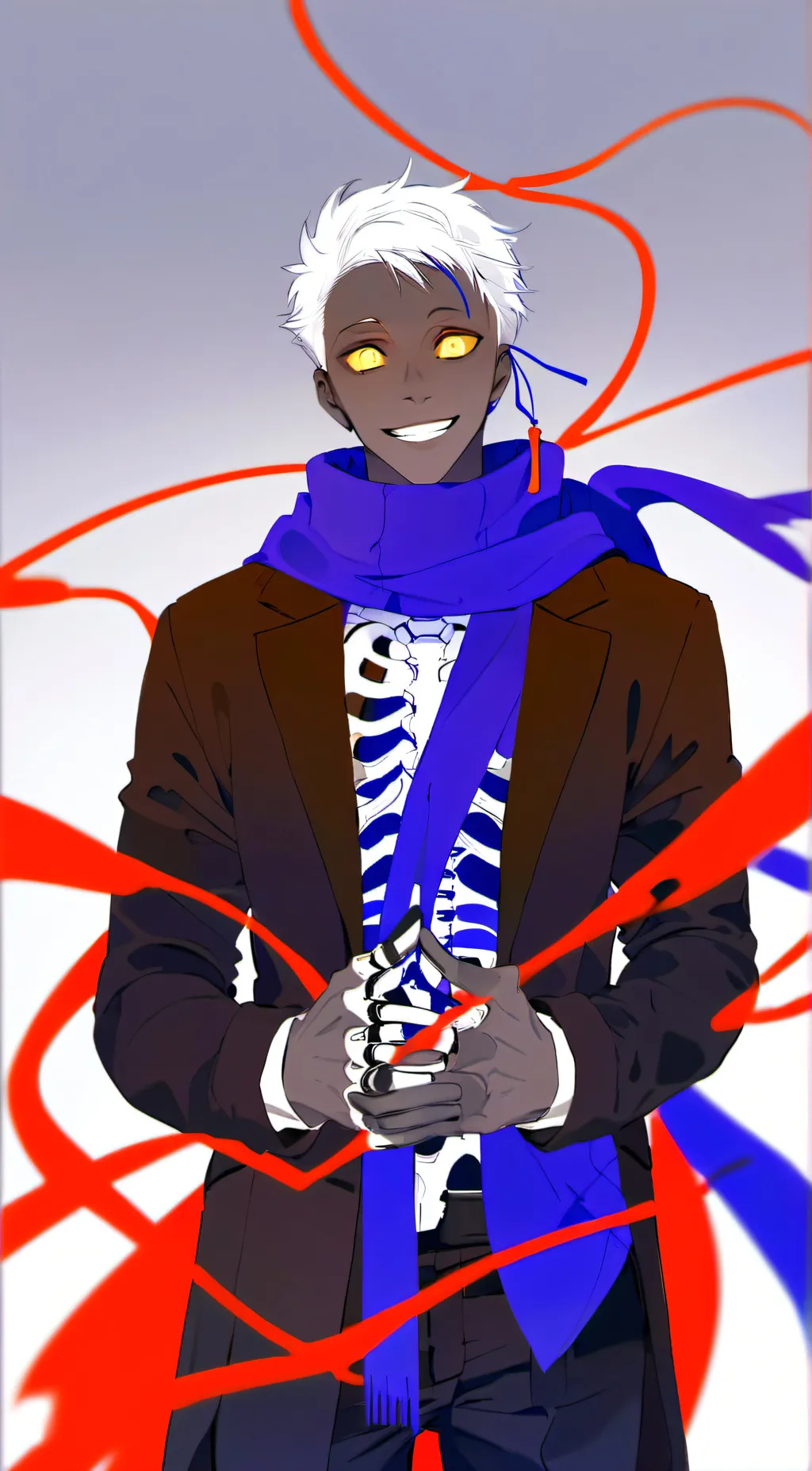ai character: Error x ink background