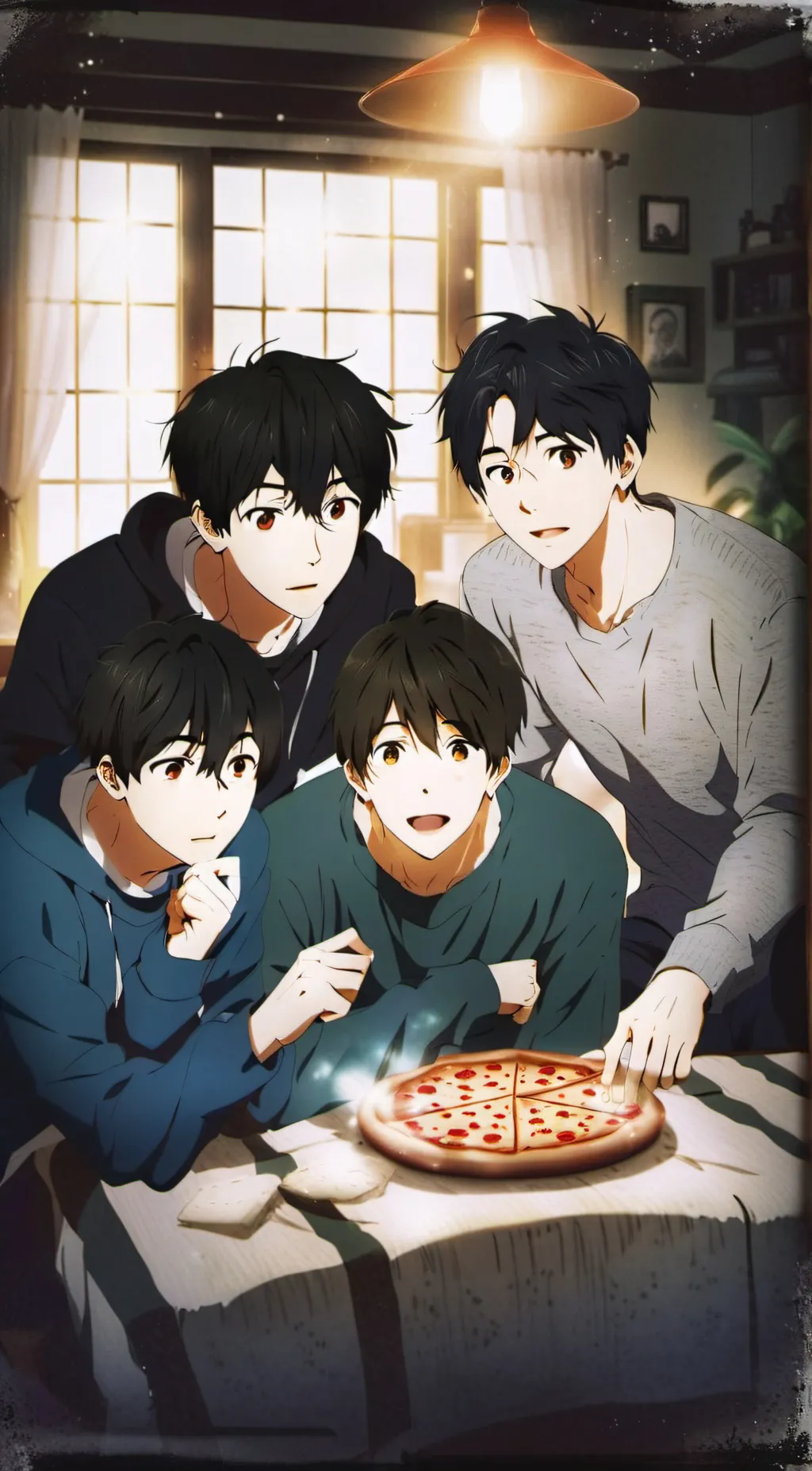 ai character: Sleepover demon.  background