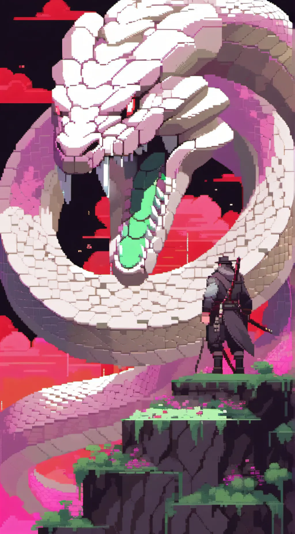 ai character: Snake background