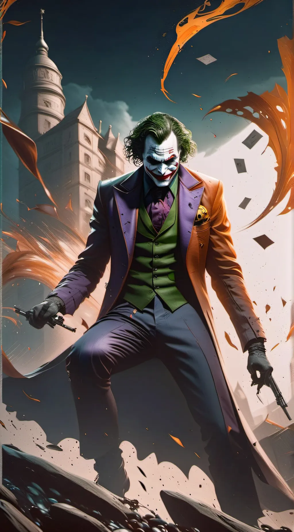 ai character: joker  background