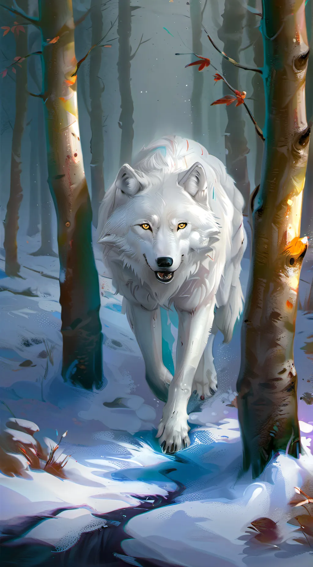 ai character: Snowlow background