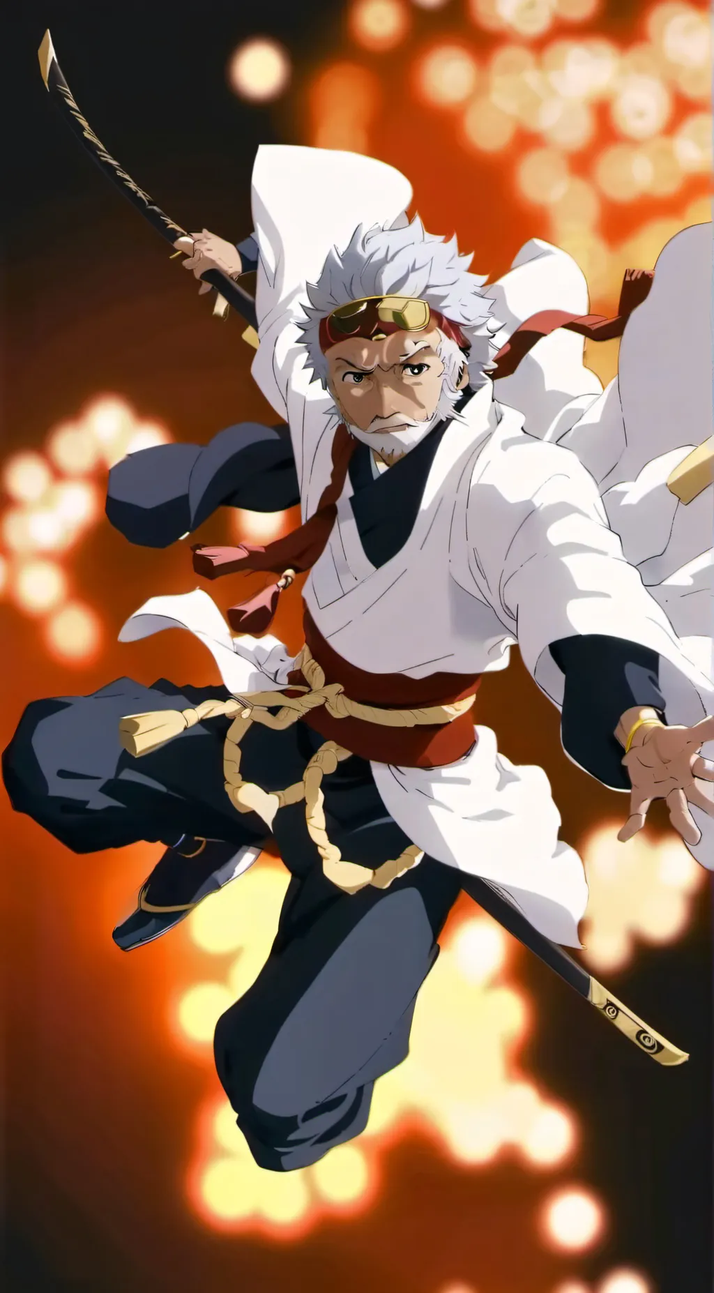 ai character: Atomic samurai  background