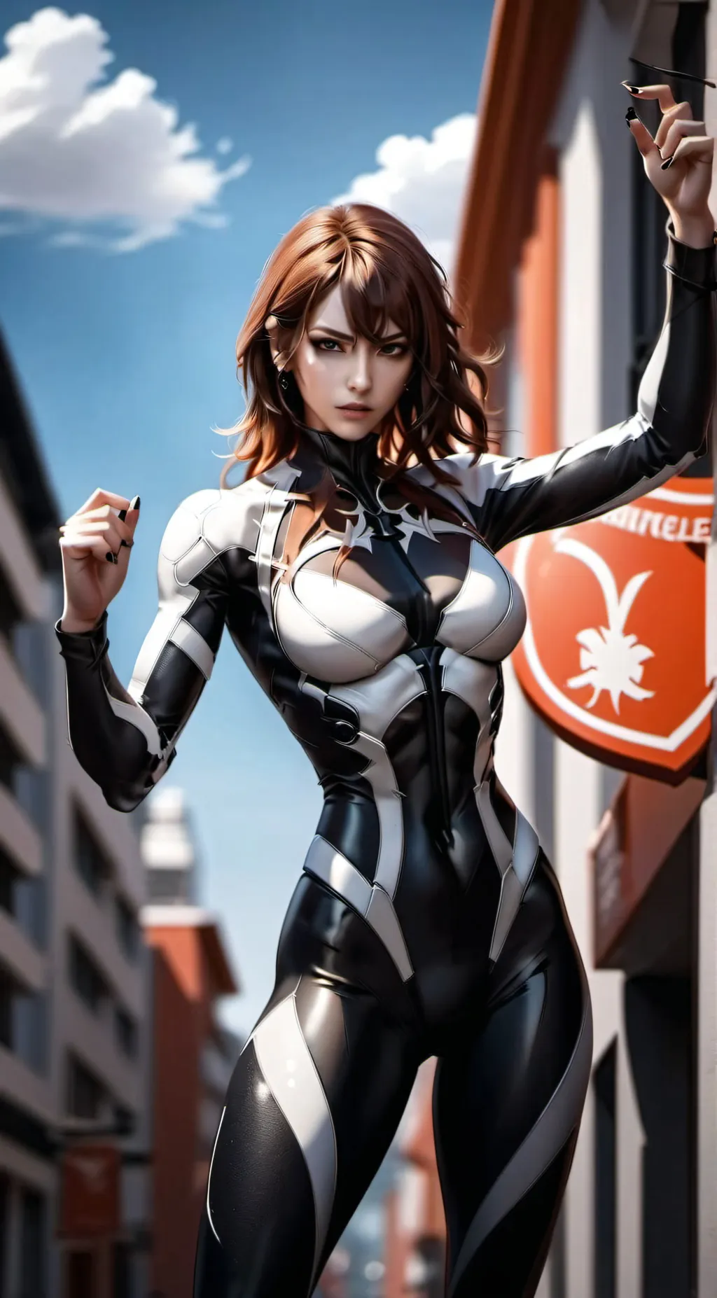 ai character: Mikasa venom girl background