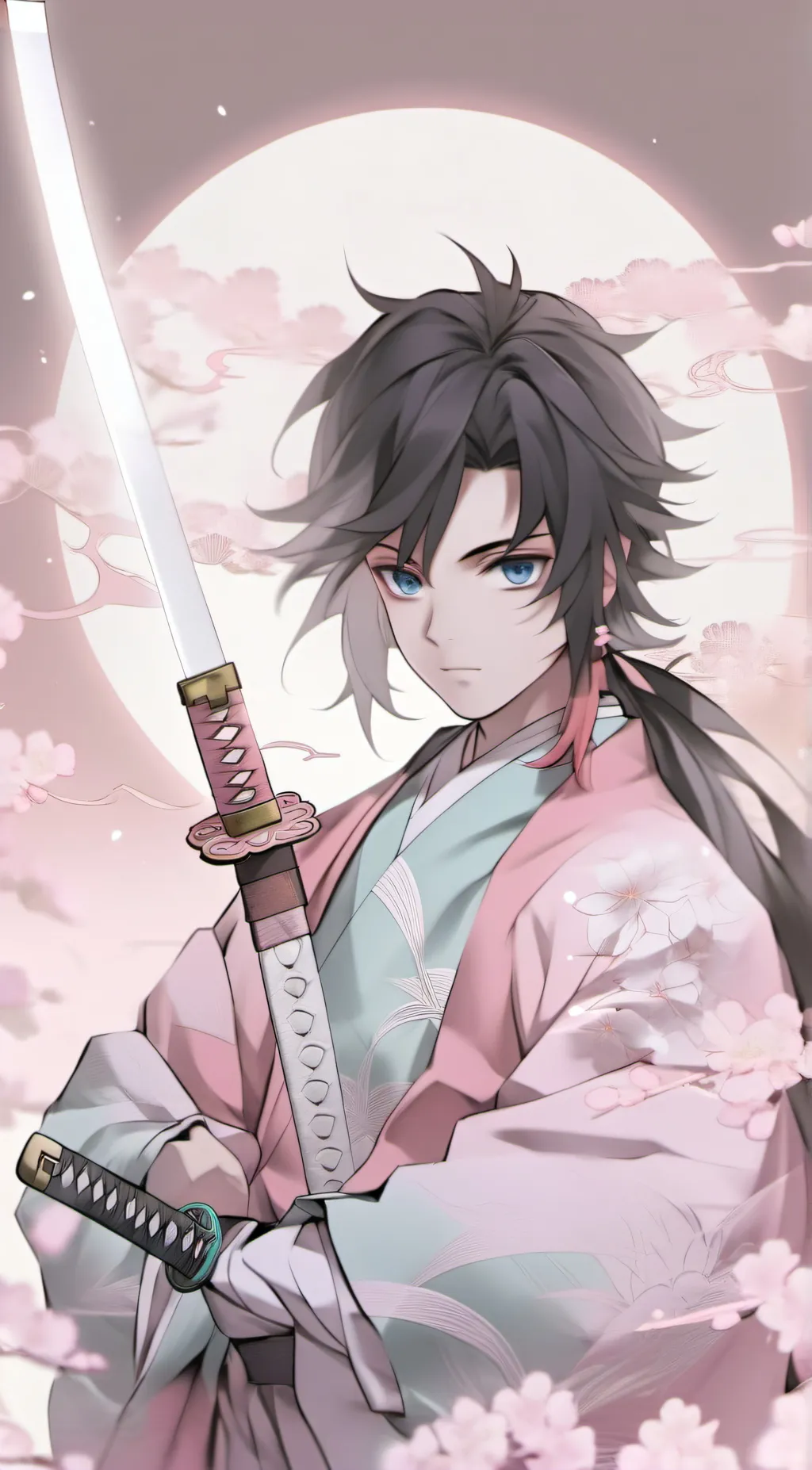 ai character: Obanai🤍 background