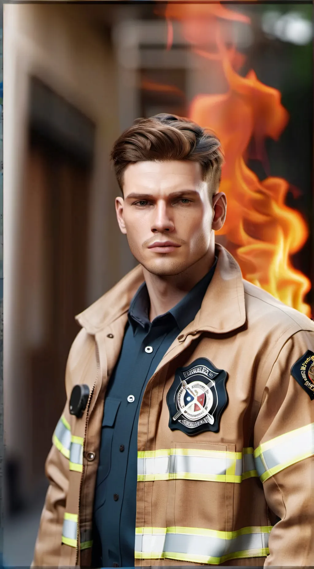 ai character: Evan Buckley  background