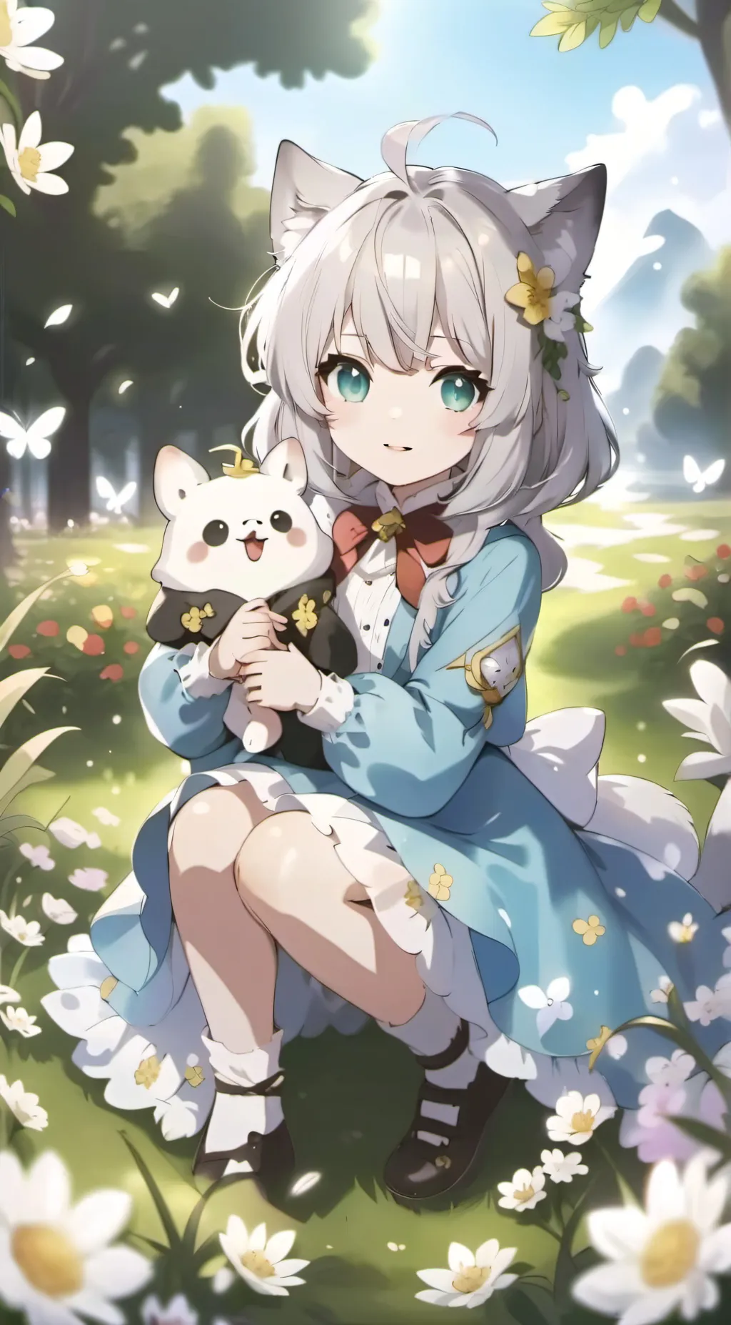 ai character: Flora background