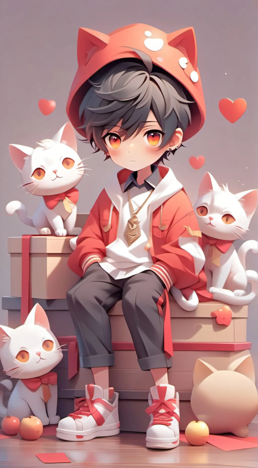 ai character: mini parker!!!!  background