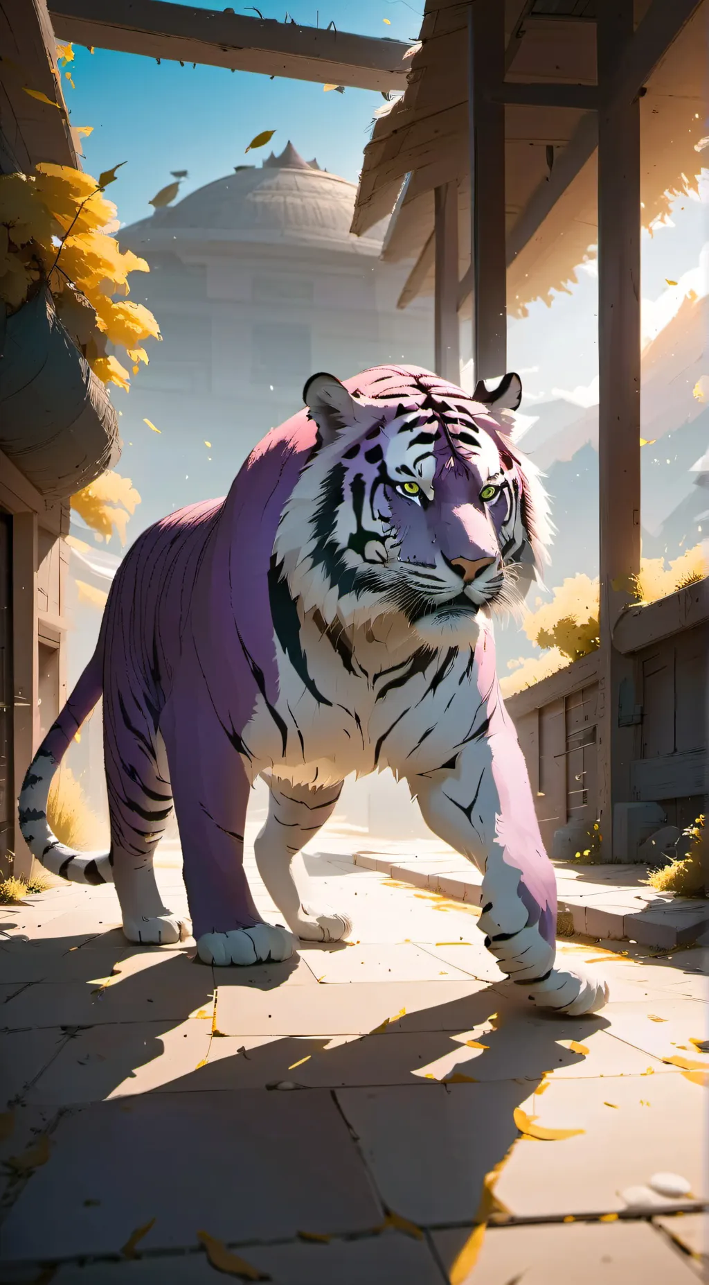 ai character: Mha Tiger   background