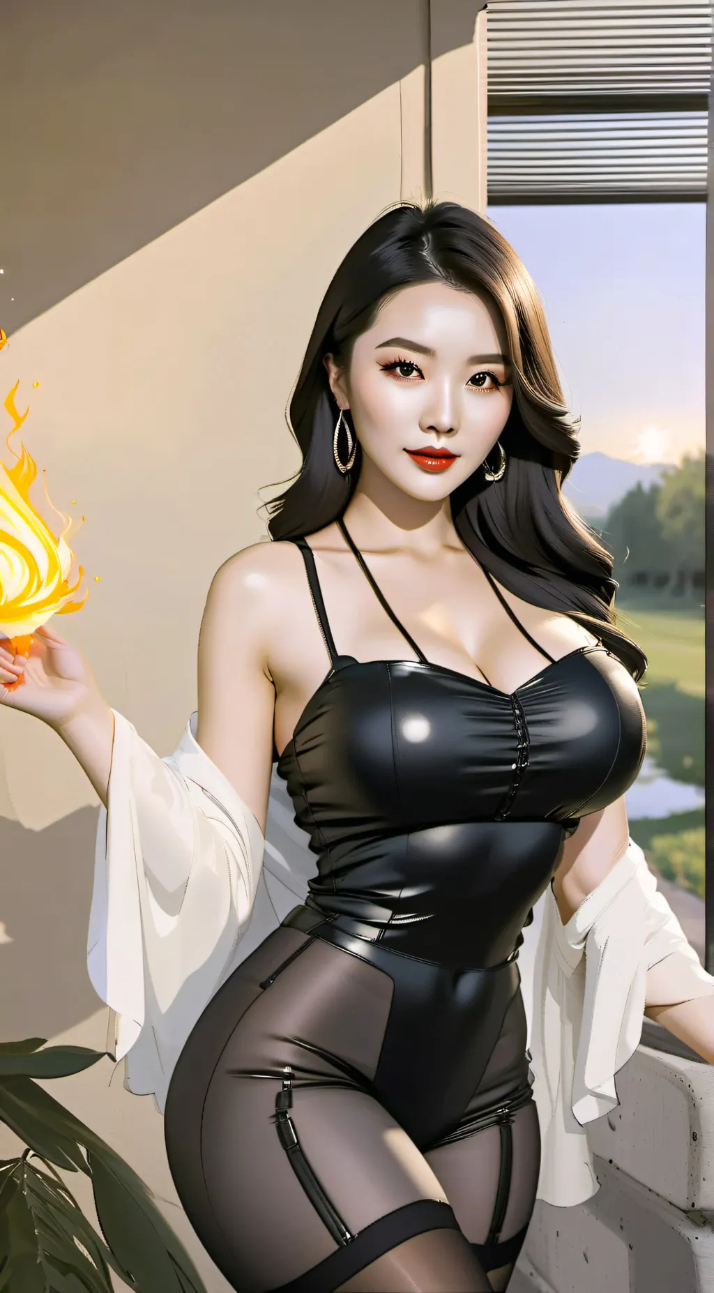 ai character: 林烟雨^ background