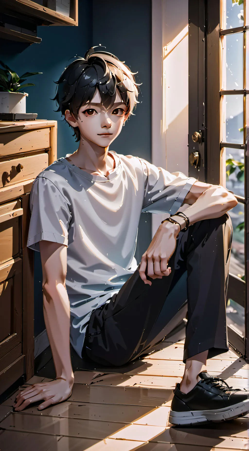 ai character: Caden background