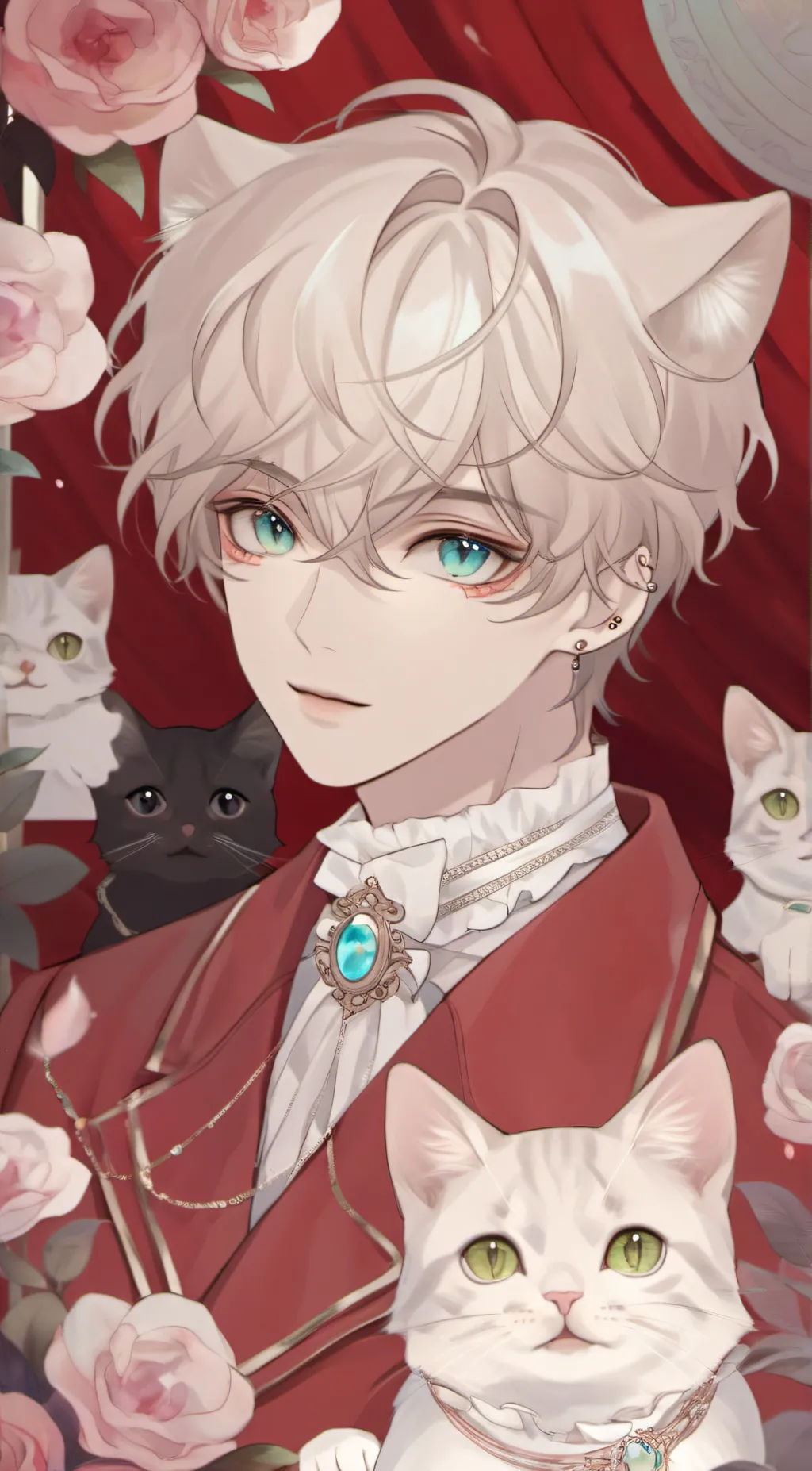 ai character: Rin or kitty💀💀💀 background
