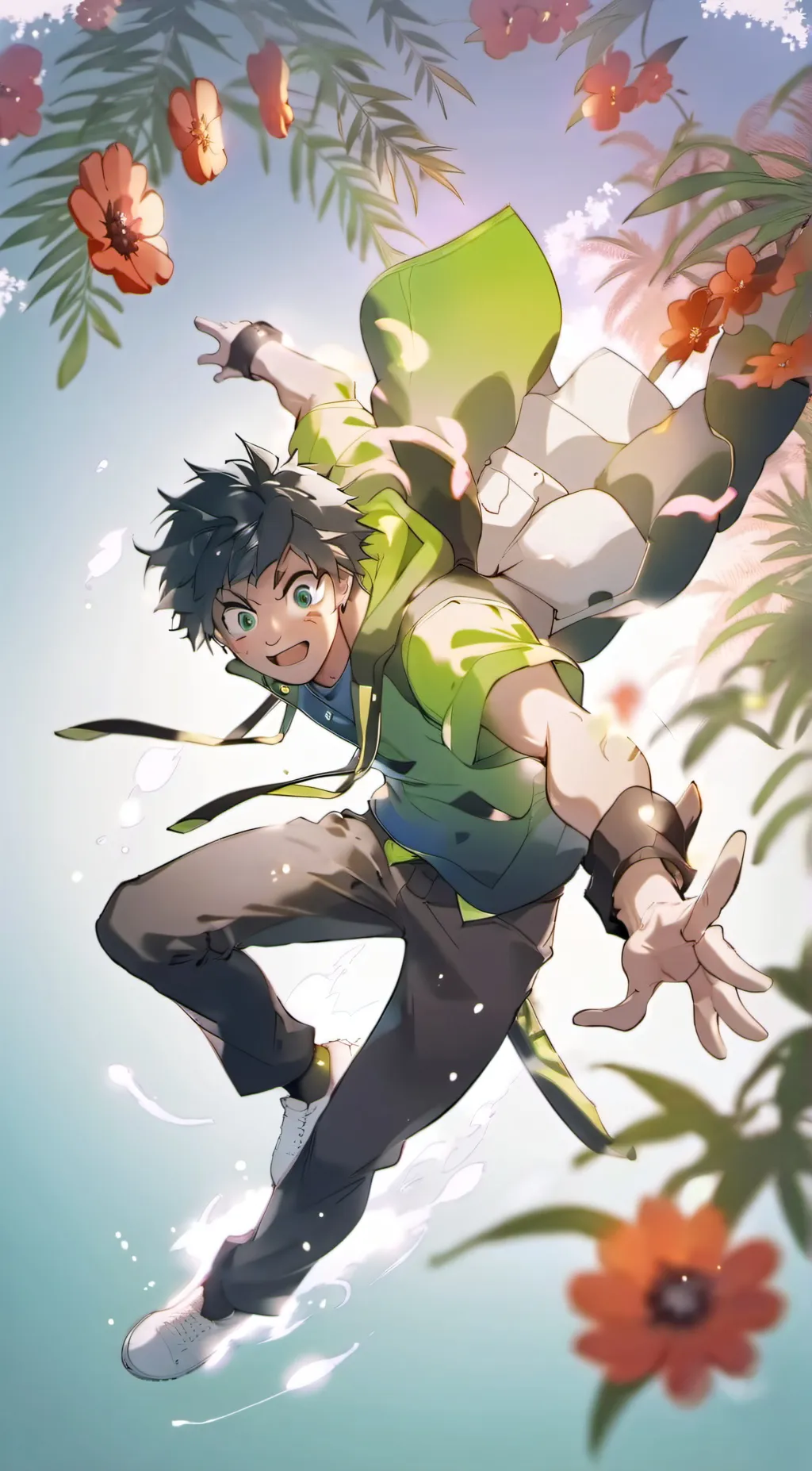 ai character: Deku background