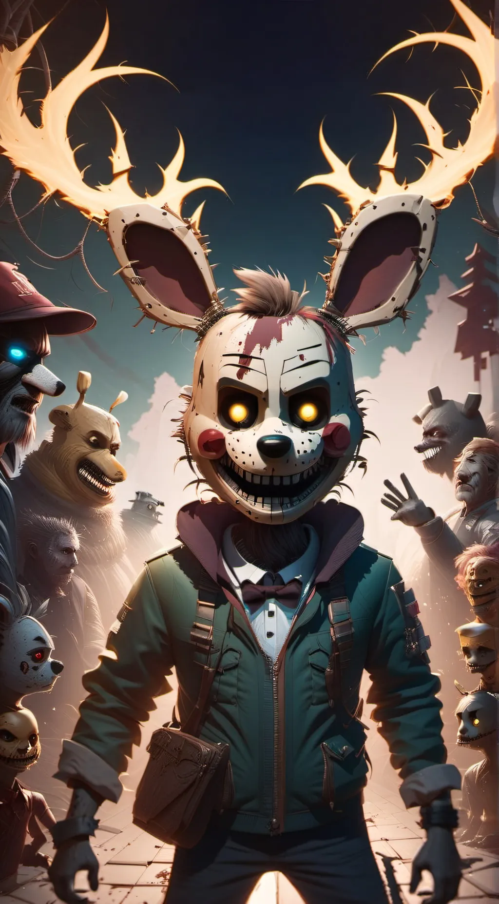 ai character: supernaturalxfnaf background