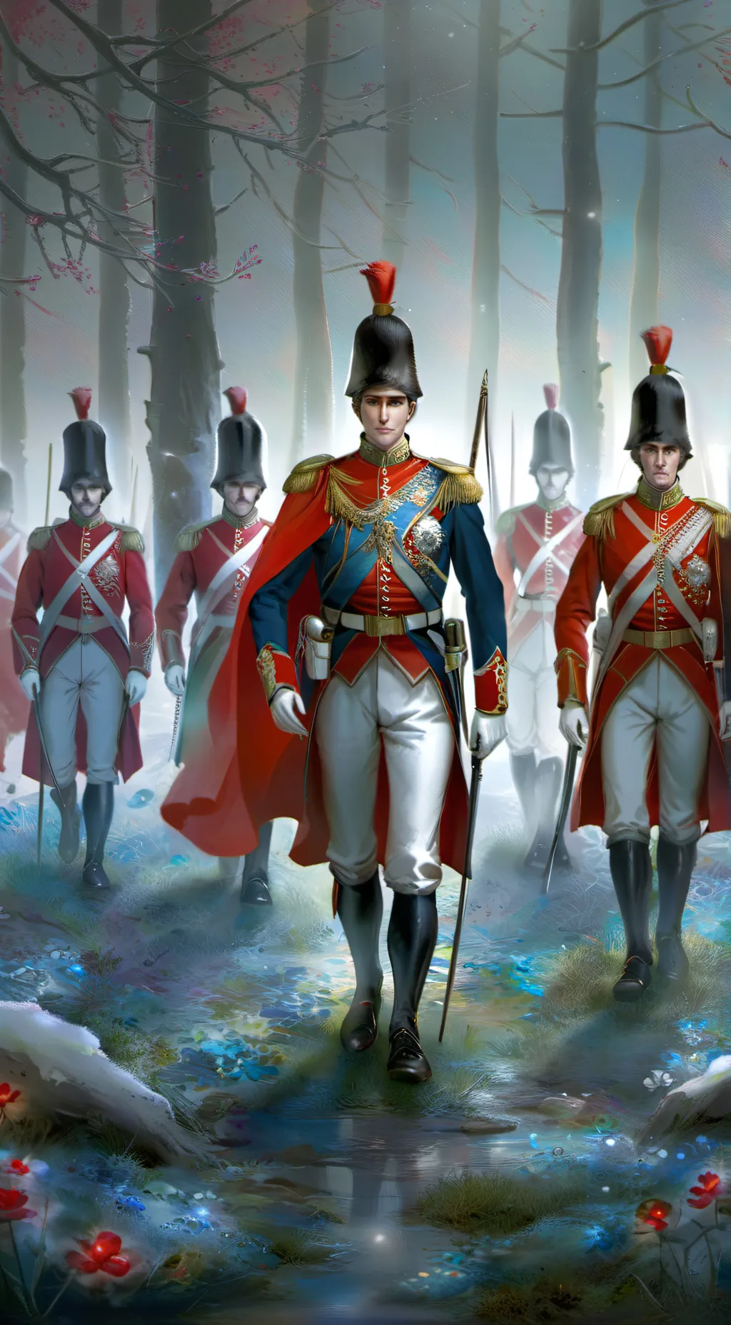 ai character: british soldiers background