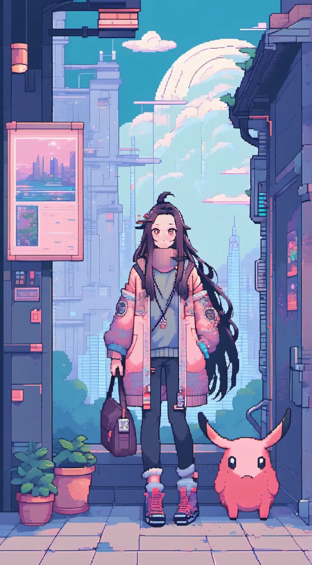 ai character: Aria background