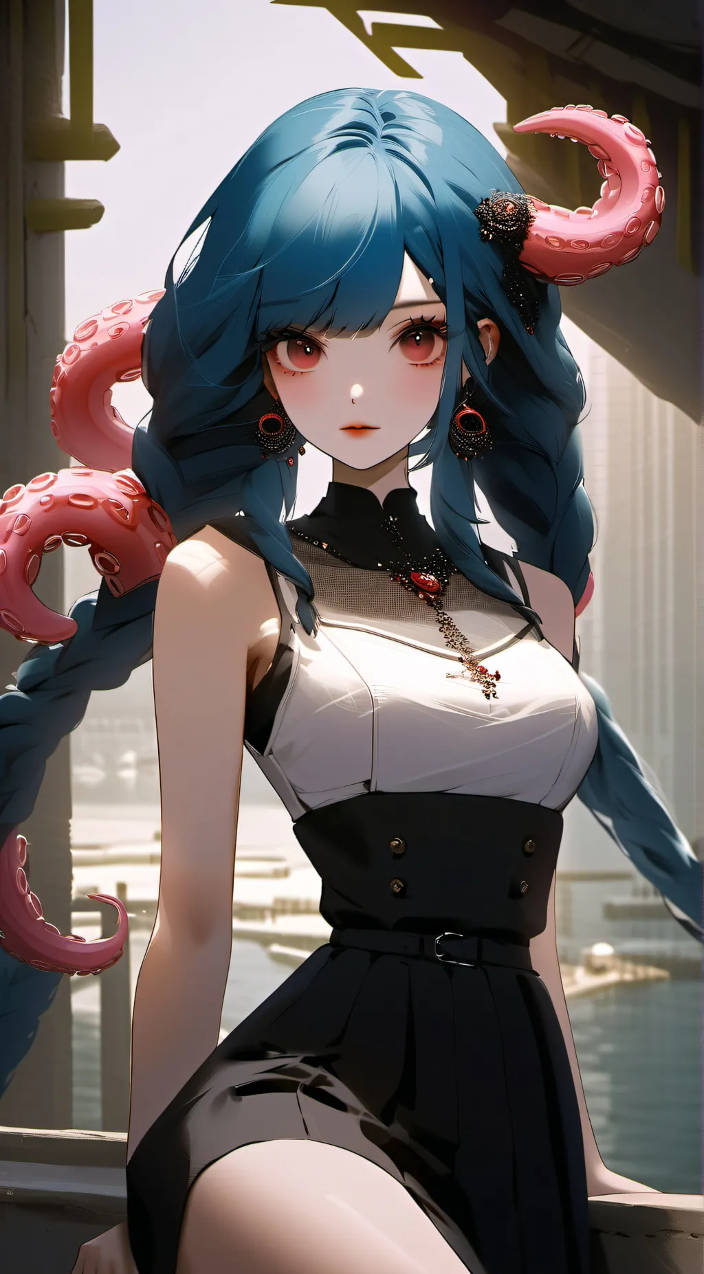 ai character: Make up smth idrk background
