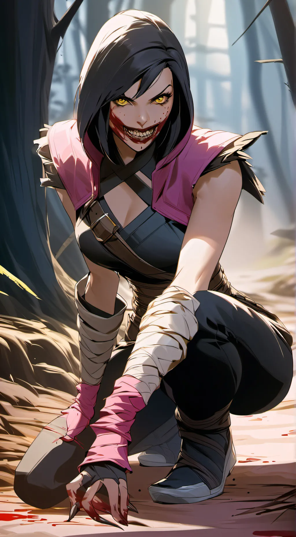 ai character: Mileena background