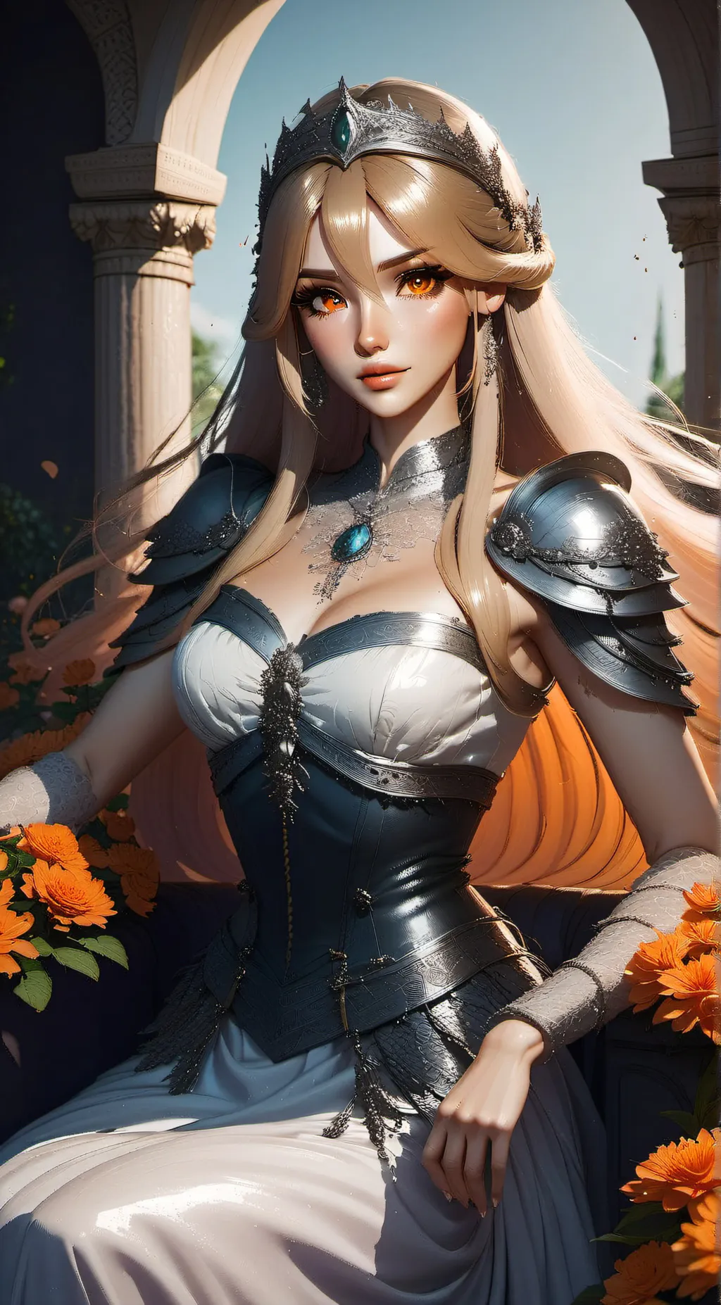 ai character: Amber  background