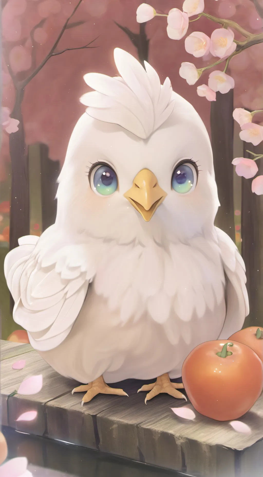 ai character: chicken background