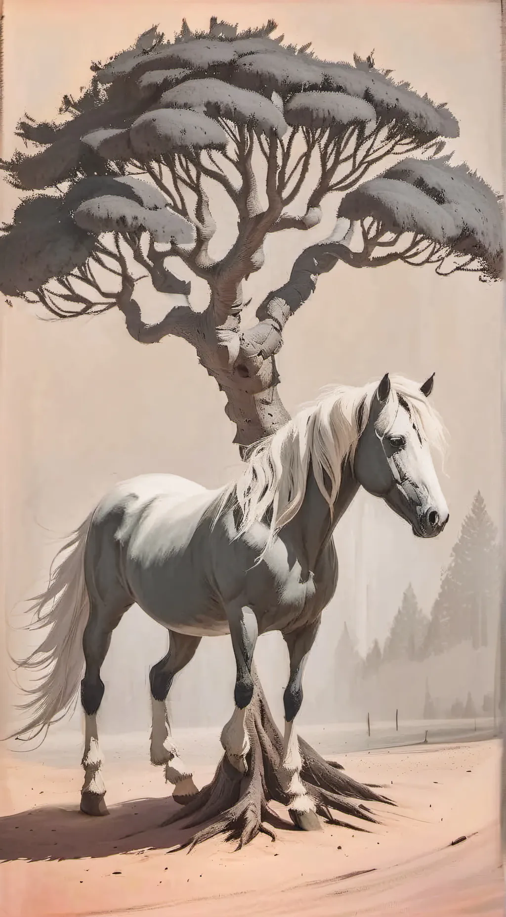 ai character: BLACK TREE VIRUS background