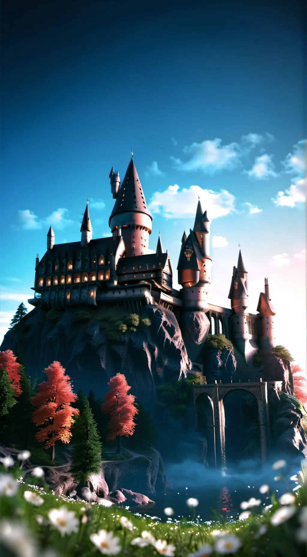 ai character: Hogwarts  background