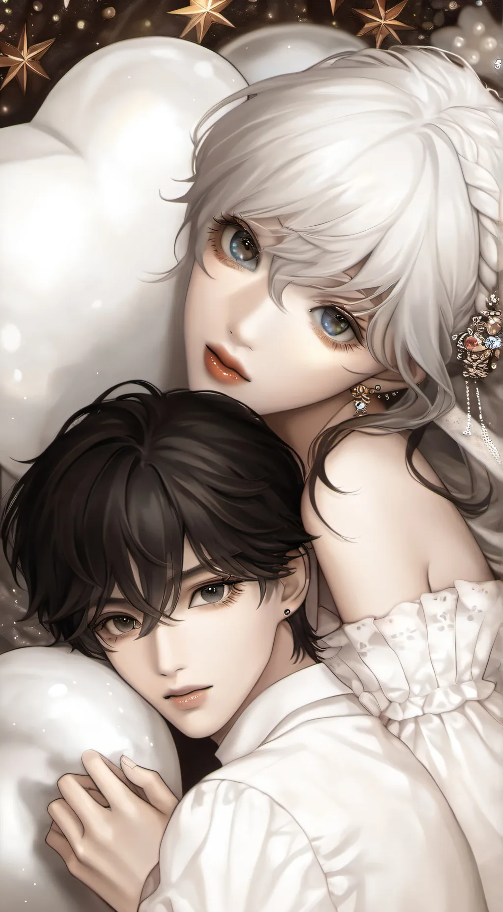 ai character: Kiana and kian  background