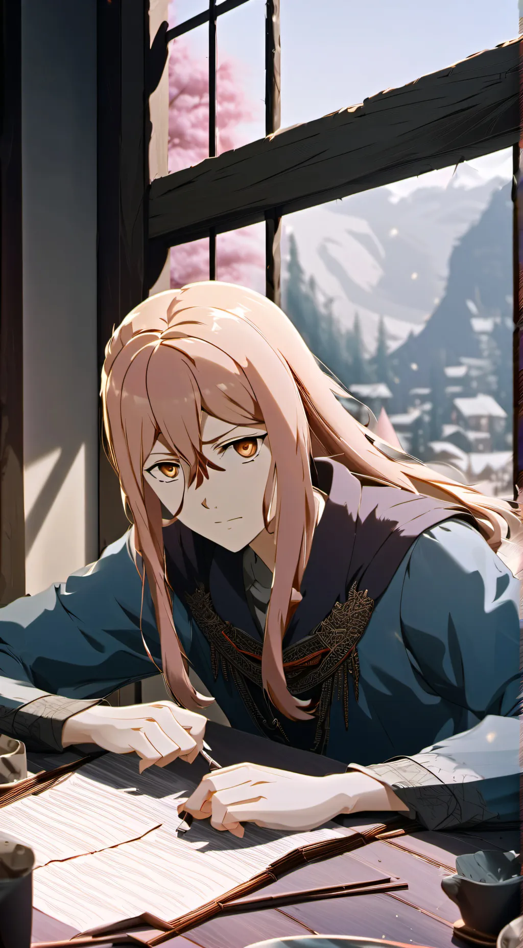 ai character: Mama power  background