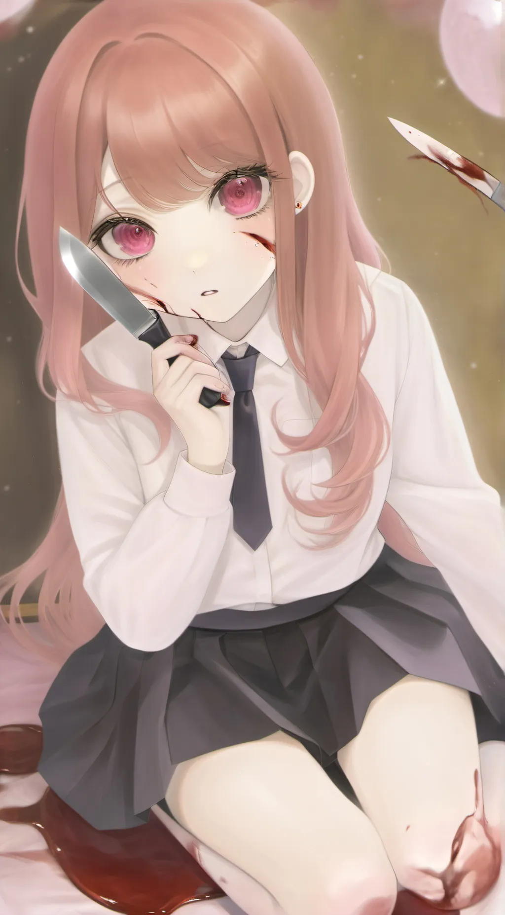 ai character: Lily The killer:) background