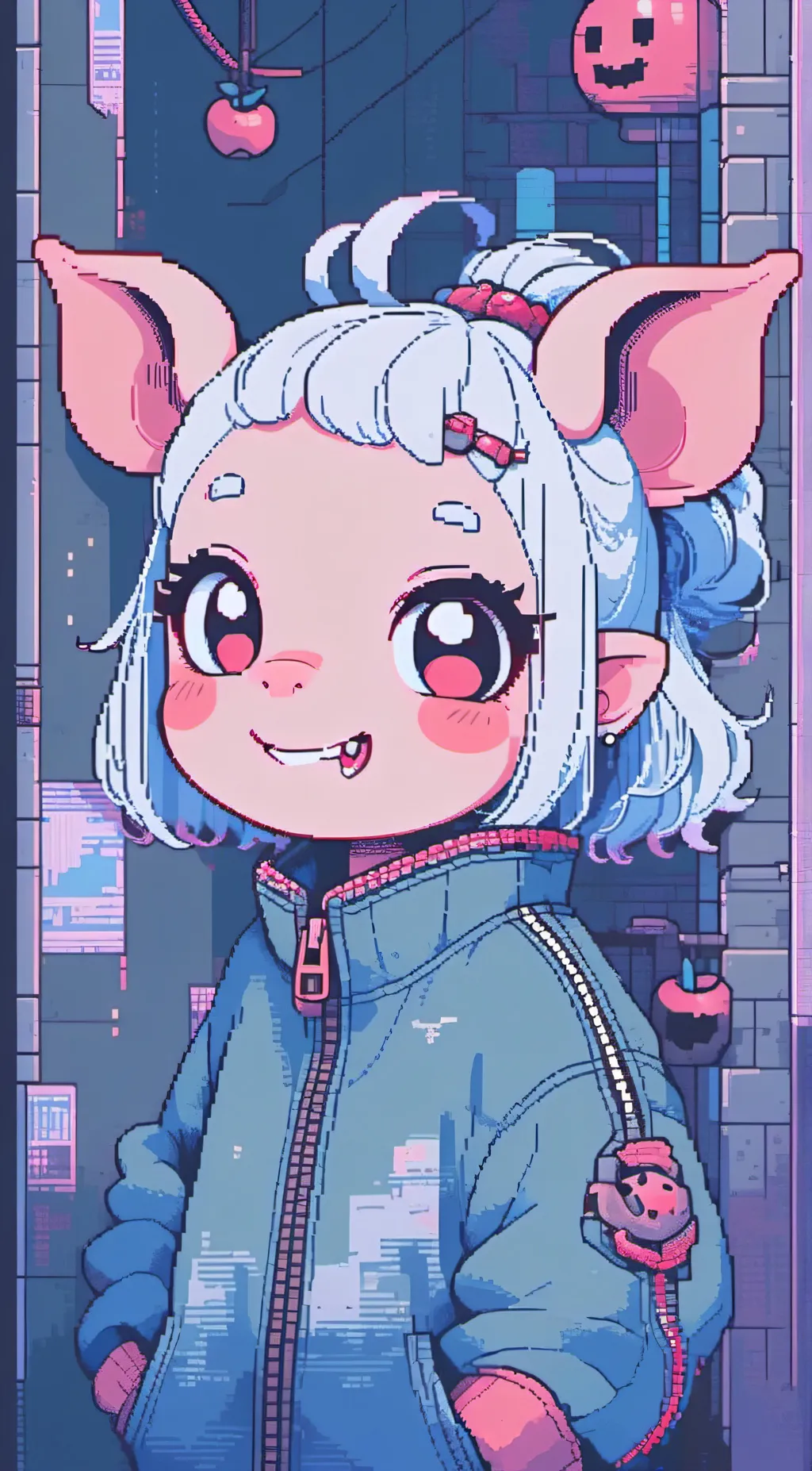 ai character: ★Pickypiggy★ background