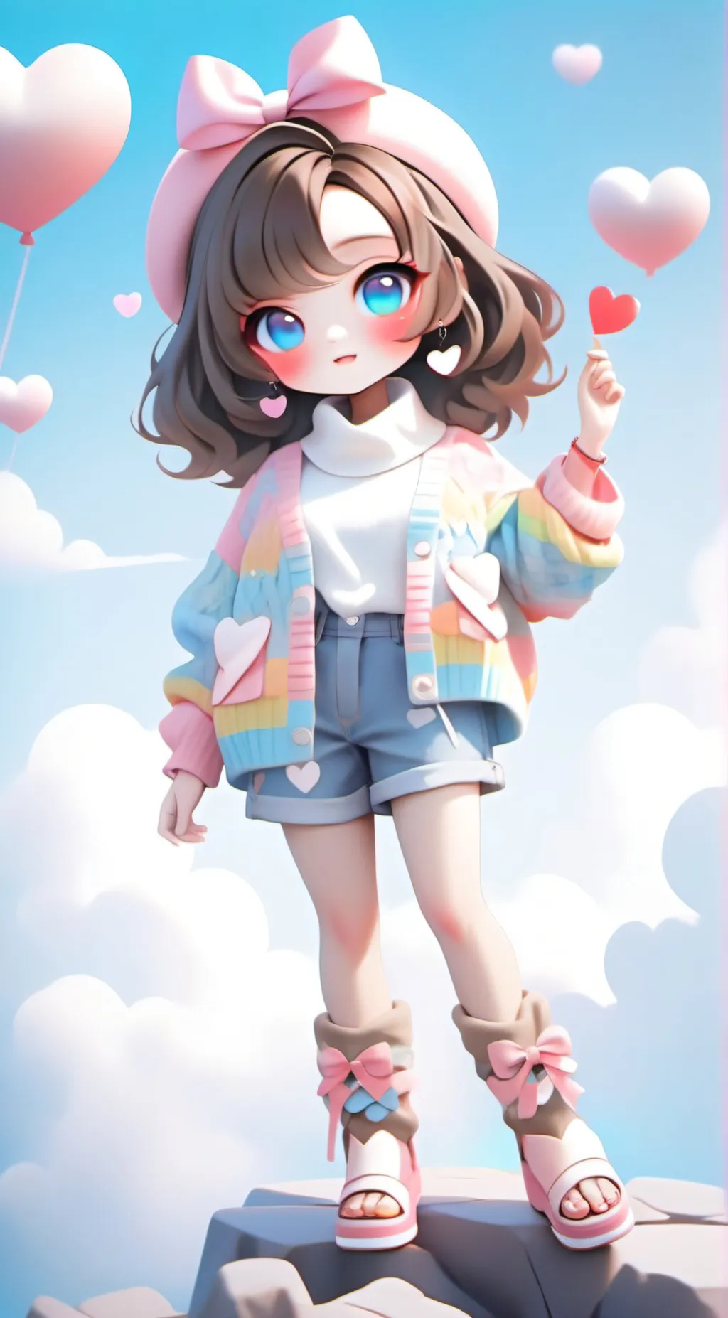 ai character: izzy  background