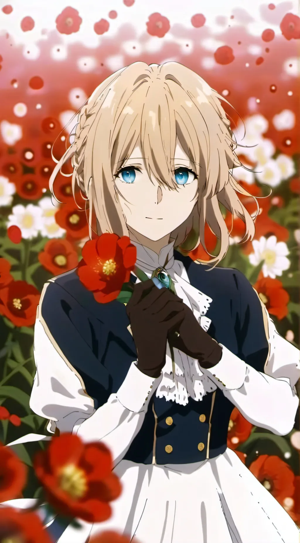 ai character: Violet evergarden background