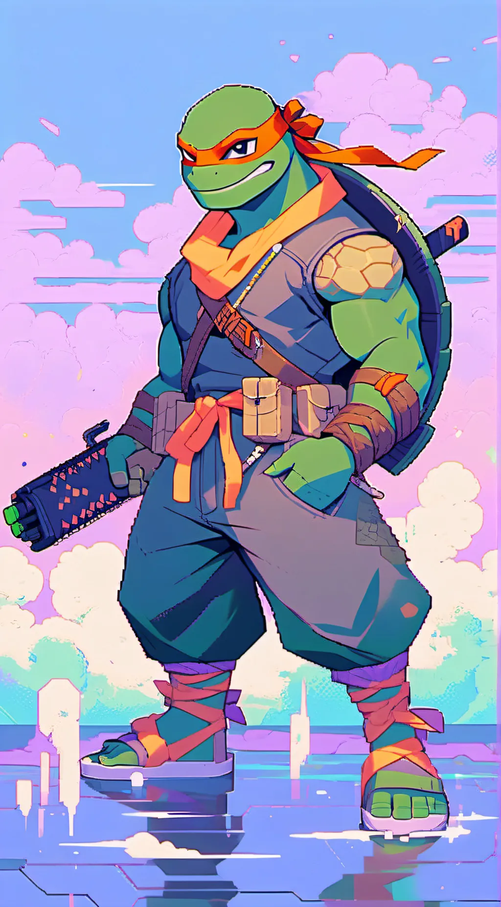 ai character: Michelangelo background