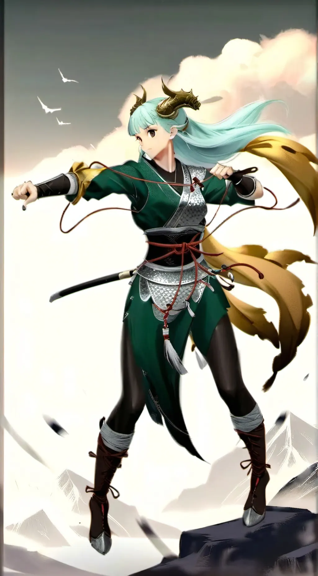 ai character:  bulma  background