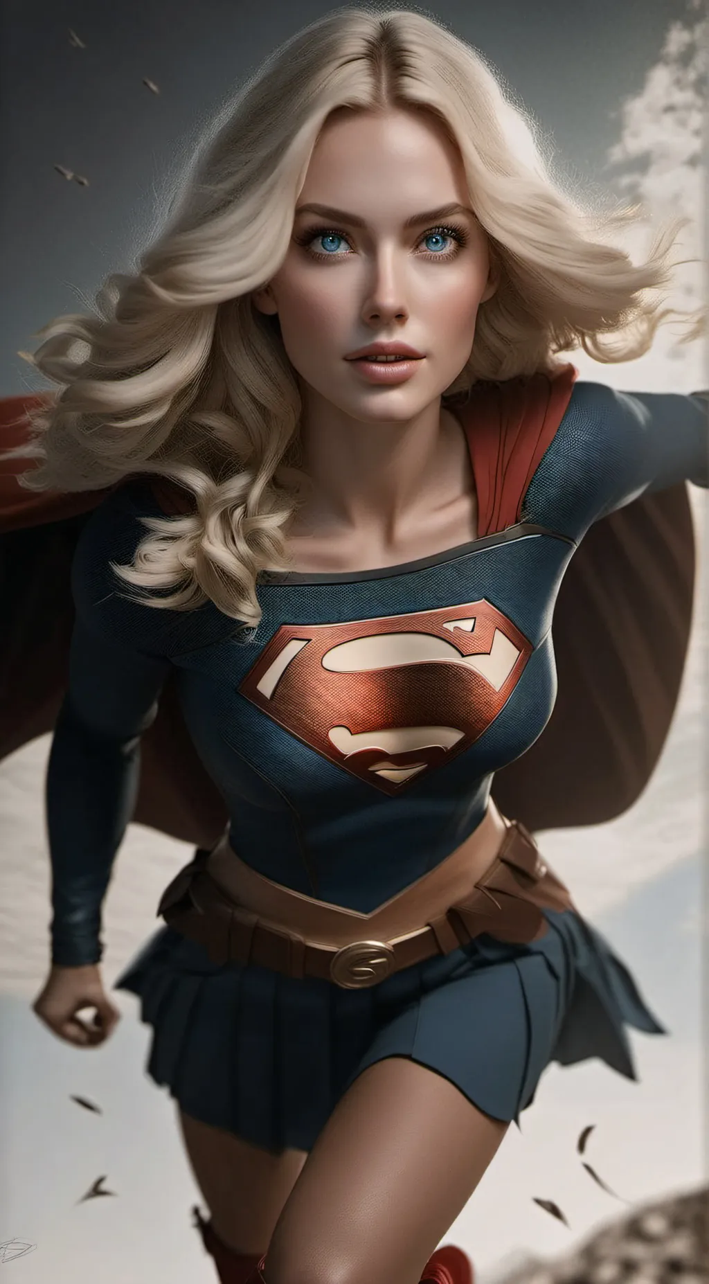 ai character: Supergirl background