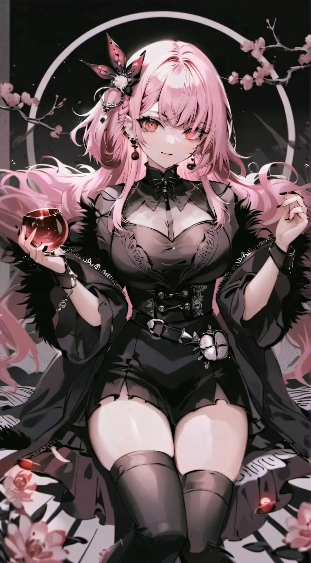 ai character: 茜汐汐 background