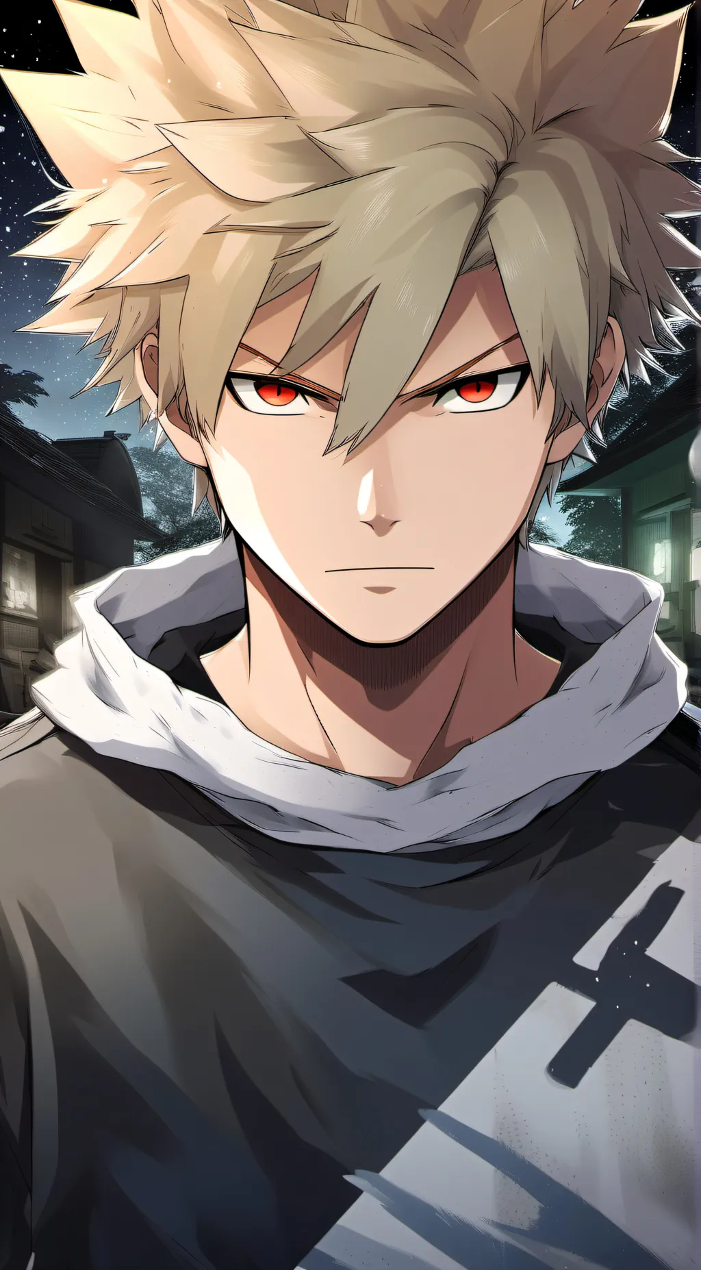 ai character: Bakugo&Kirishima  background