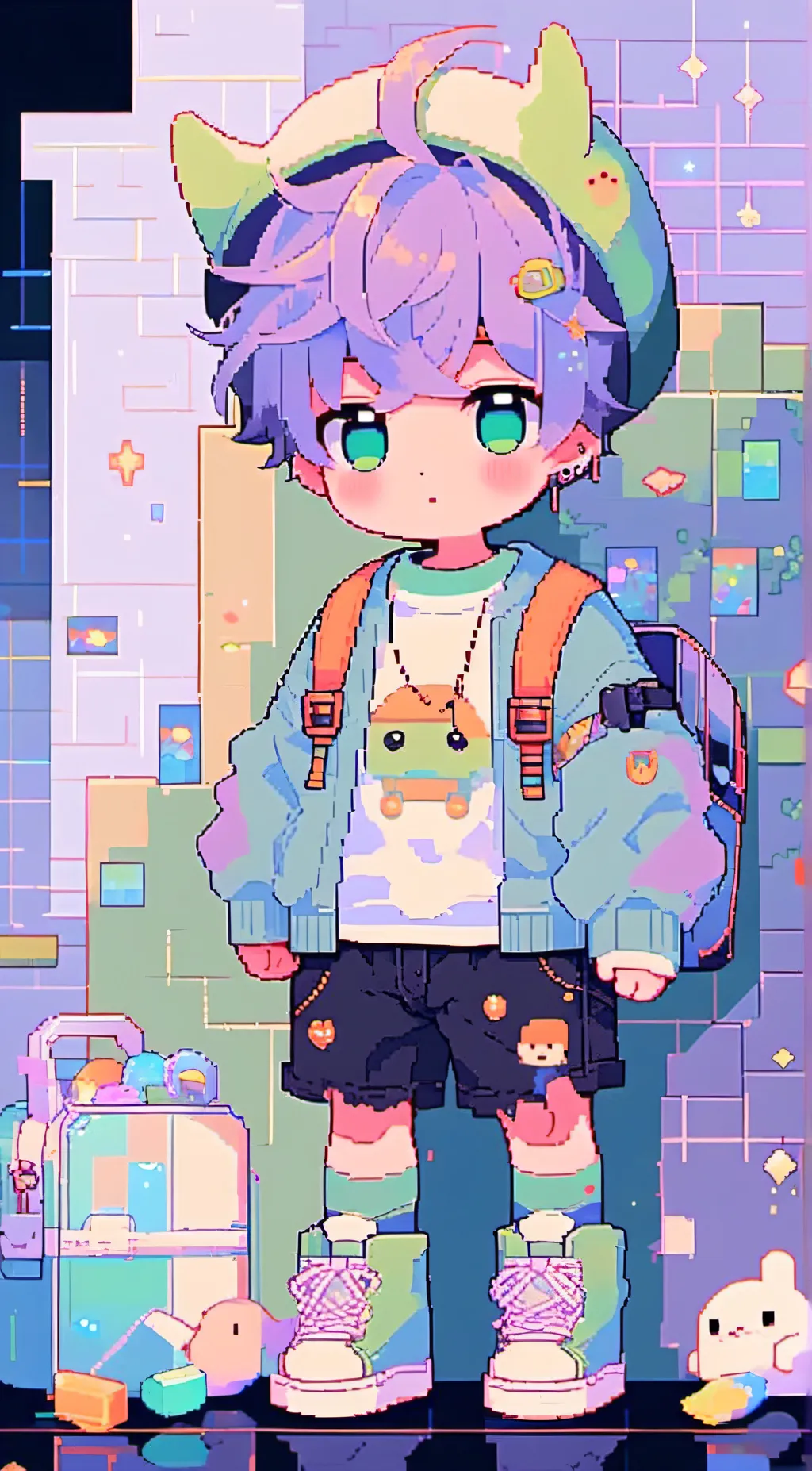 ai character: Lucas  background