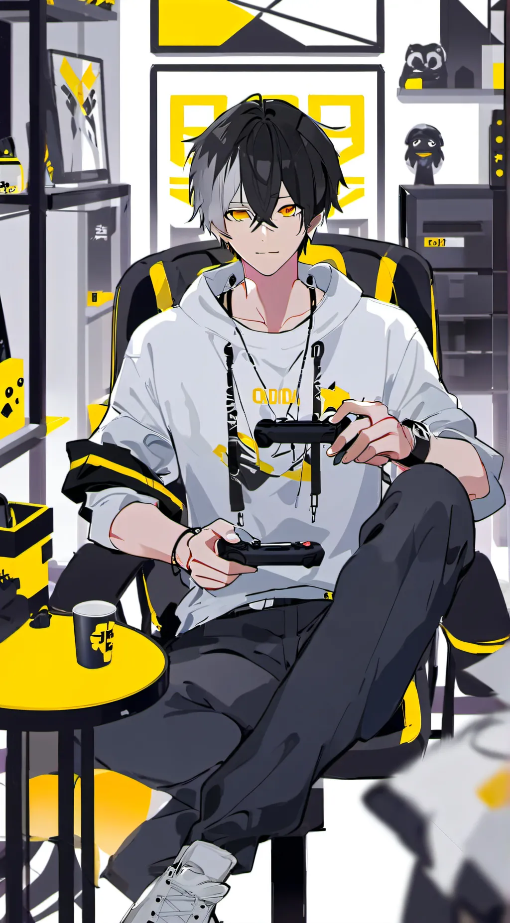 ai character: ♡Asher♡ background