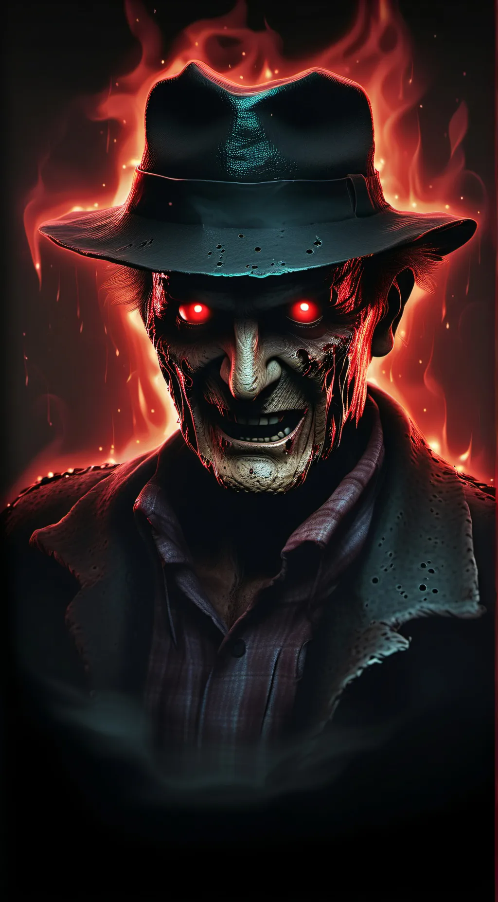 ai character: freddy kruger  background