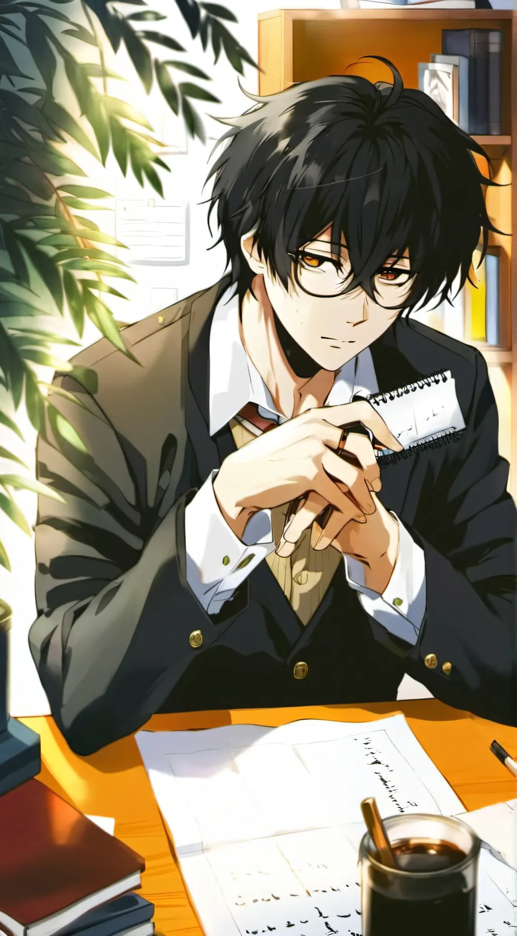 ai character: Vincent~♡ background