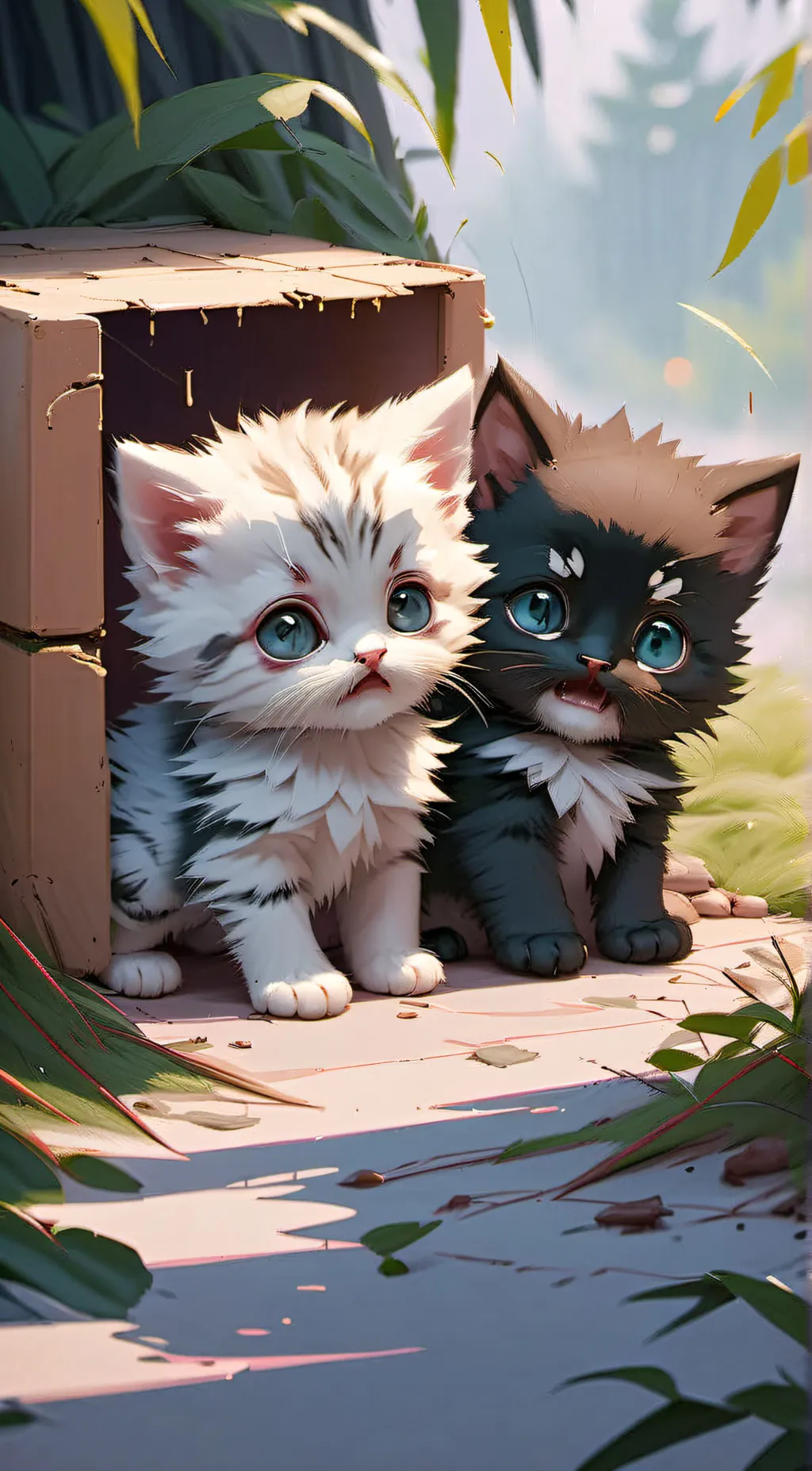 ai character: Kit and Kat  background