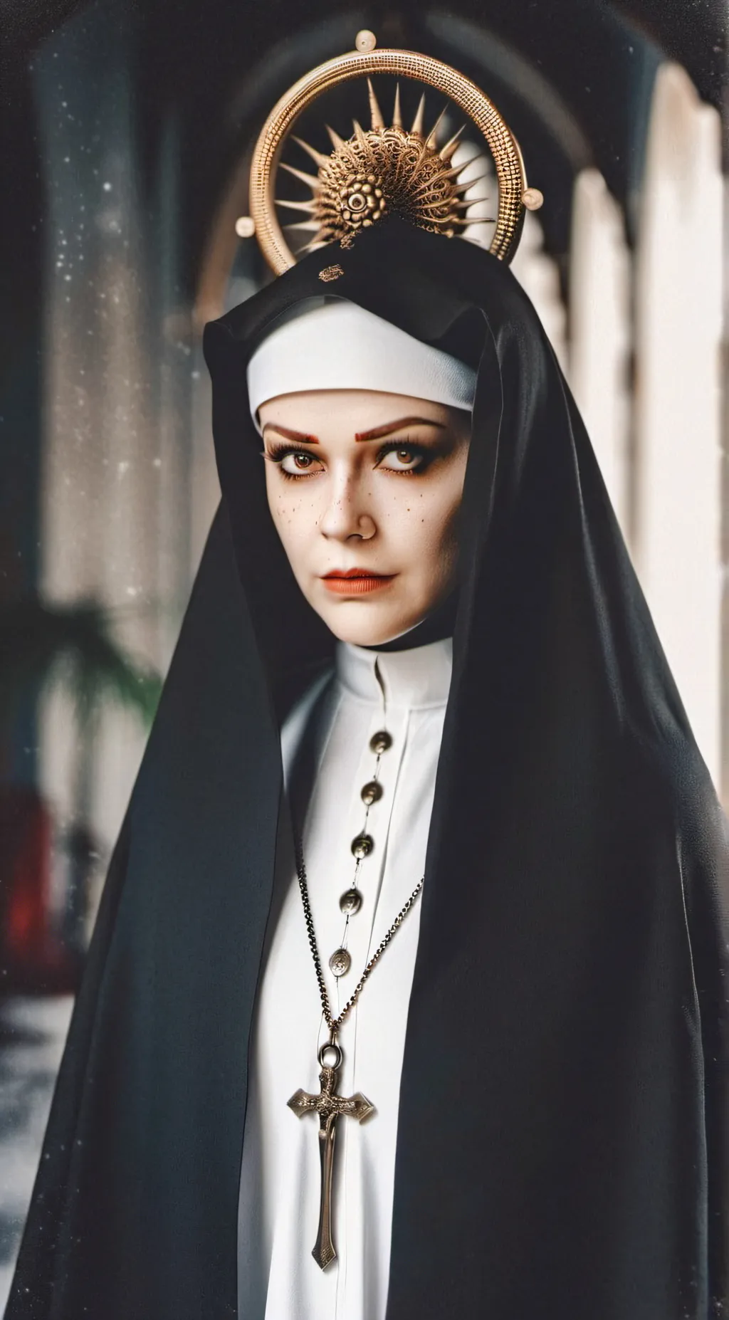 ai character: nun background