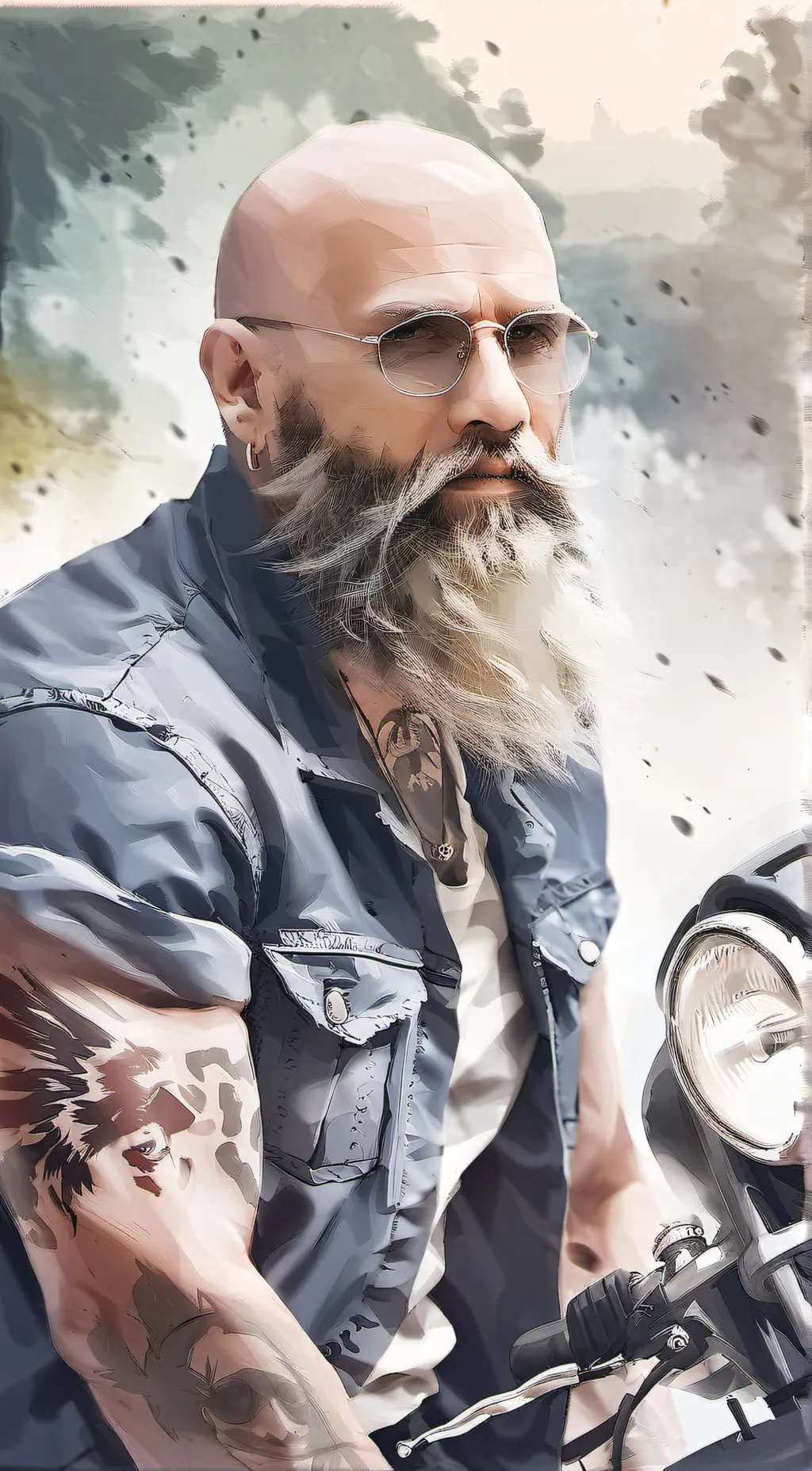 ai character: John White background