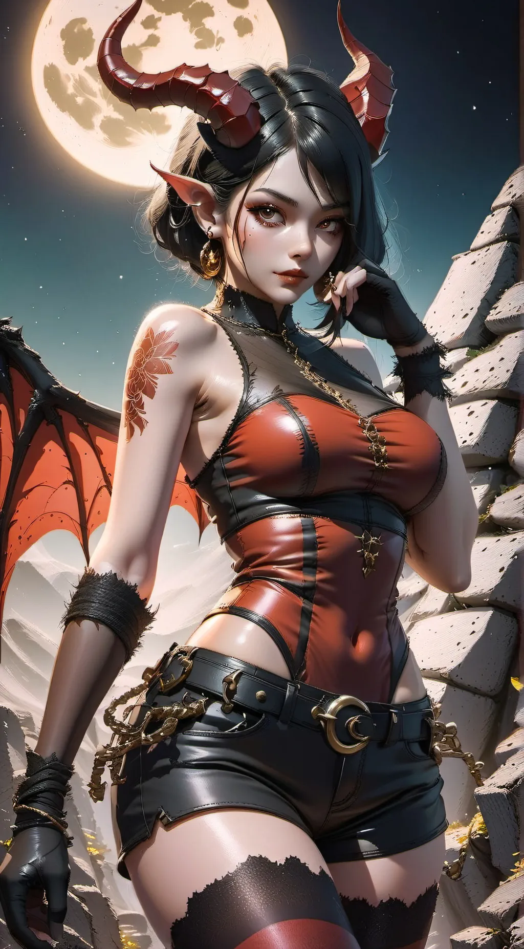 ai character: Emiko  background