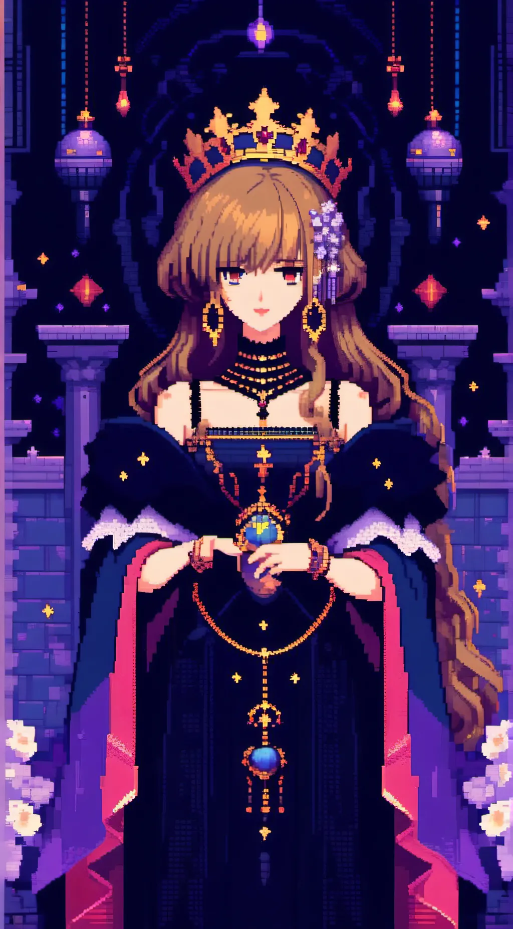 ai character: Queen of Leezaluth background