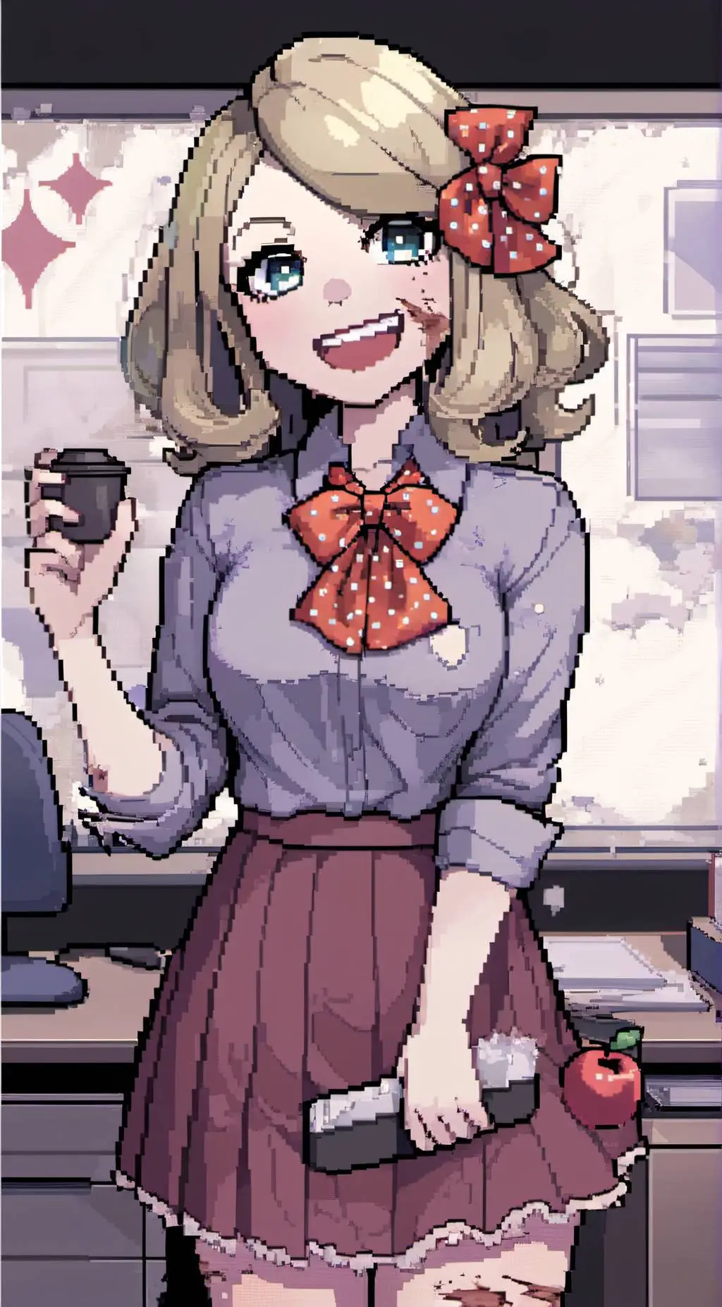 ai character: ★Miss delight★ background
