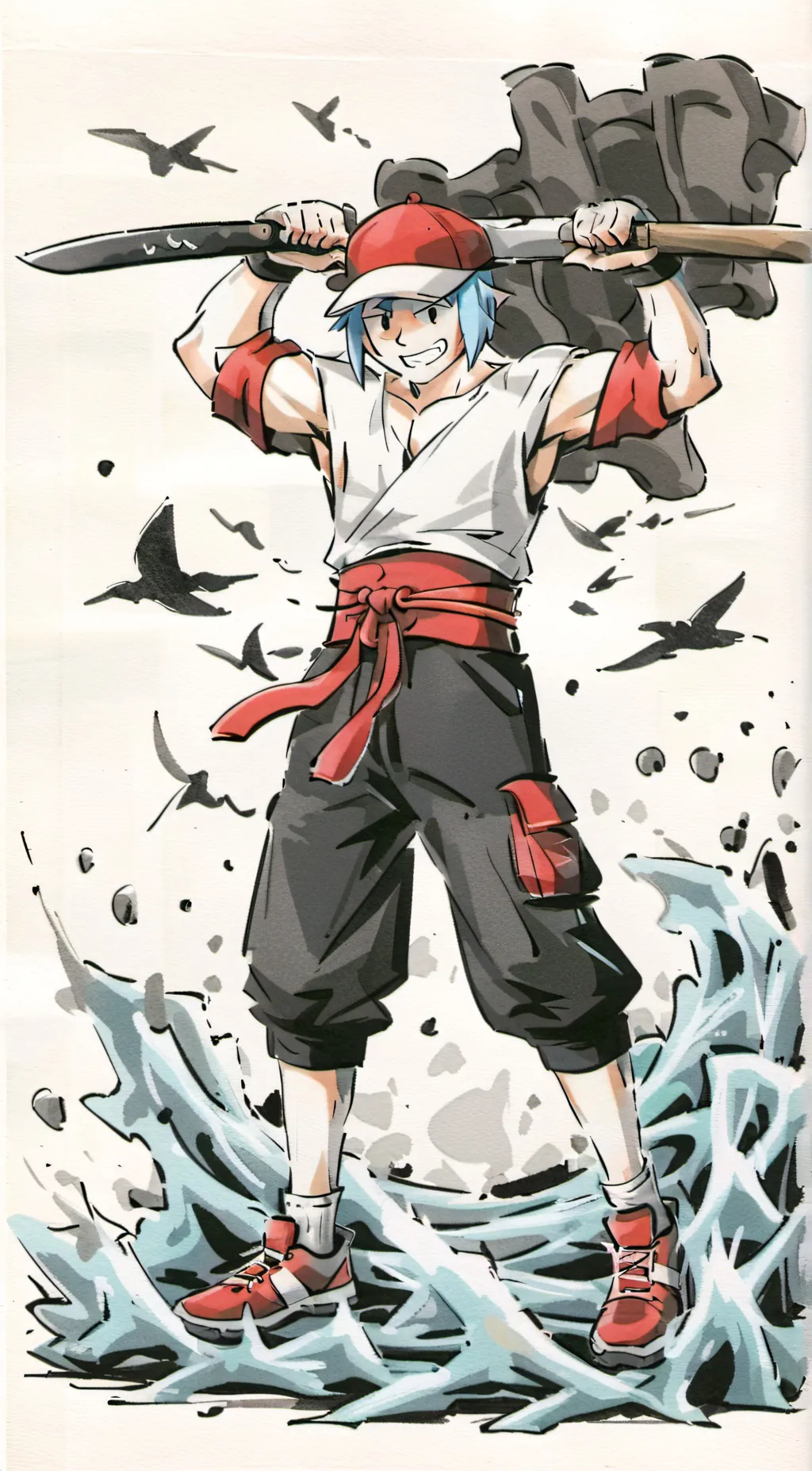 ai character: buff bf background