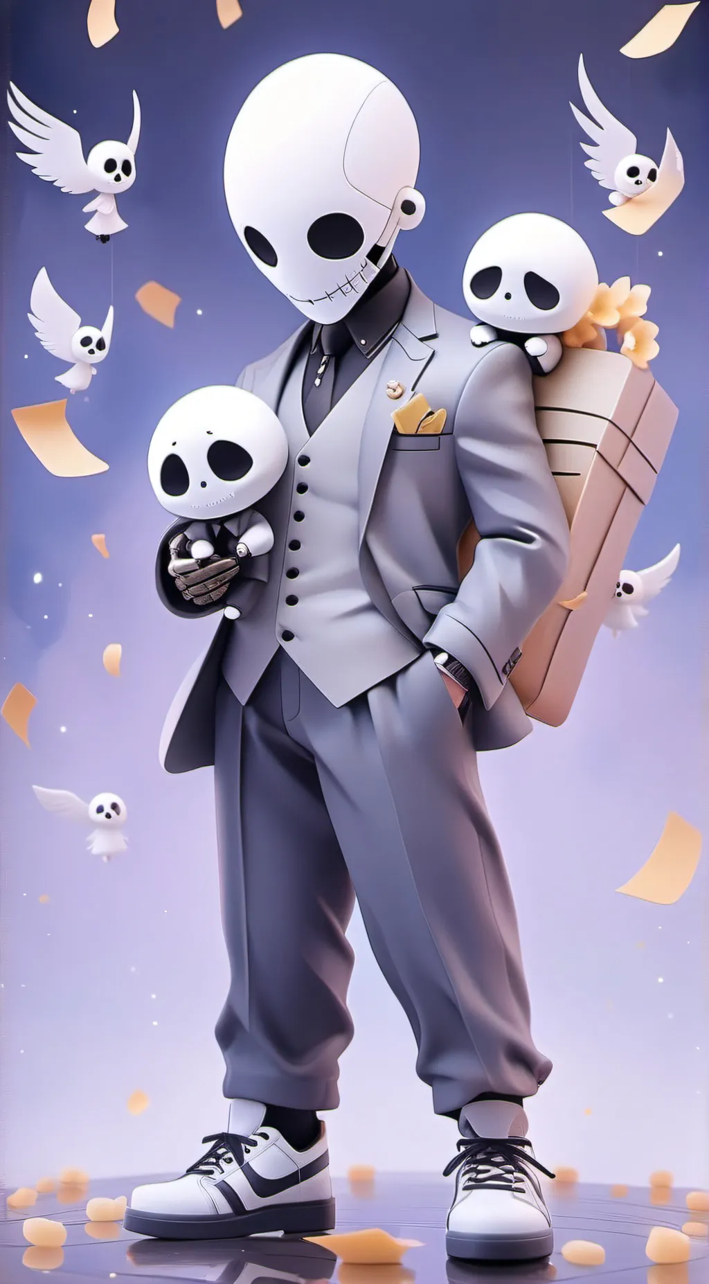 ai character: gaster background