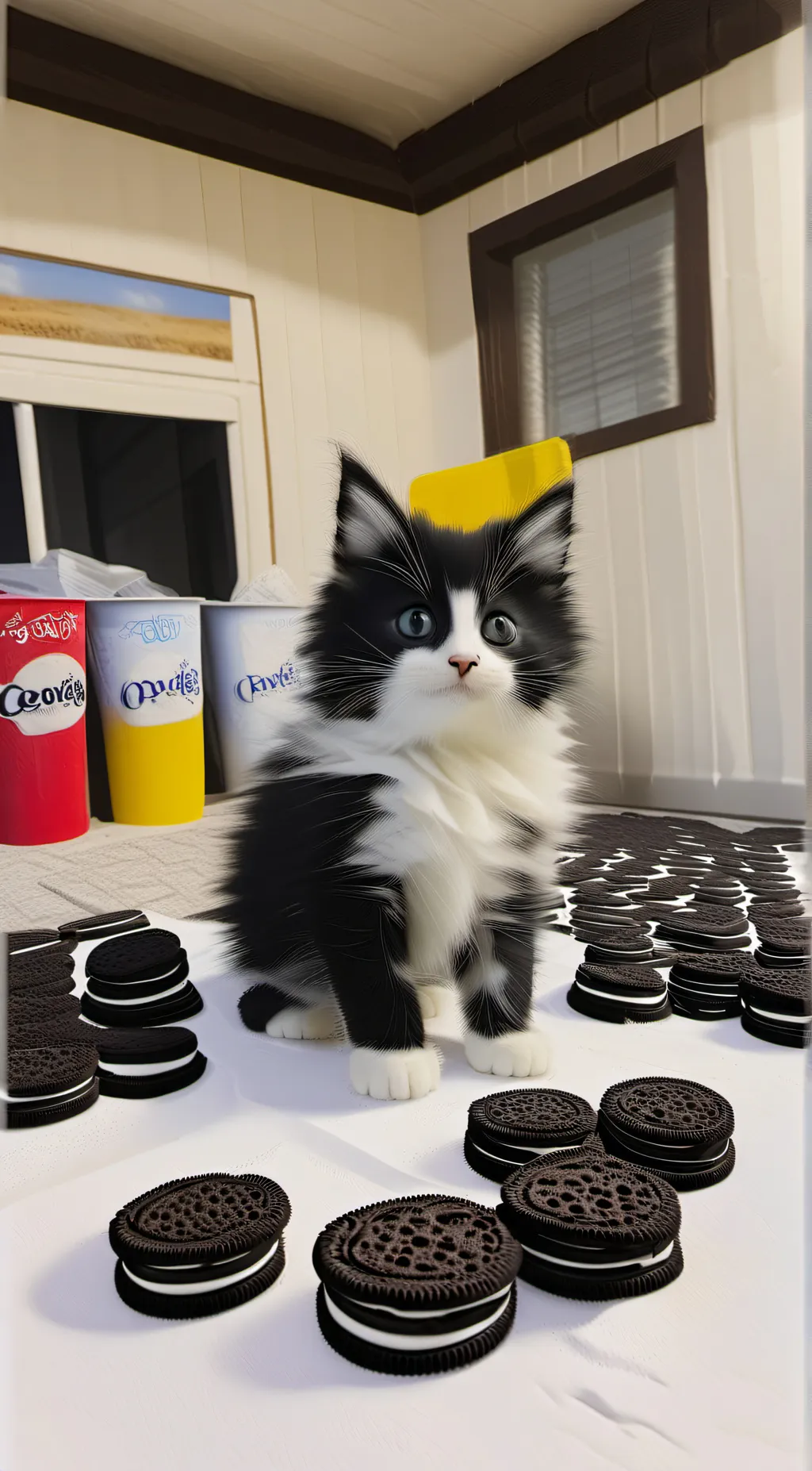 ai character: cookie background
